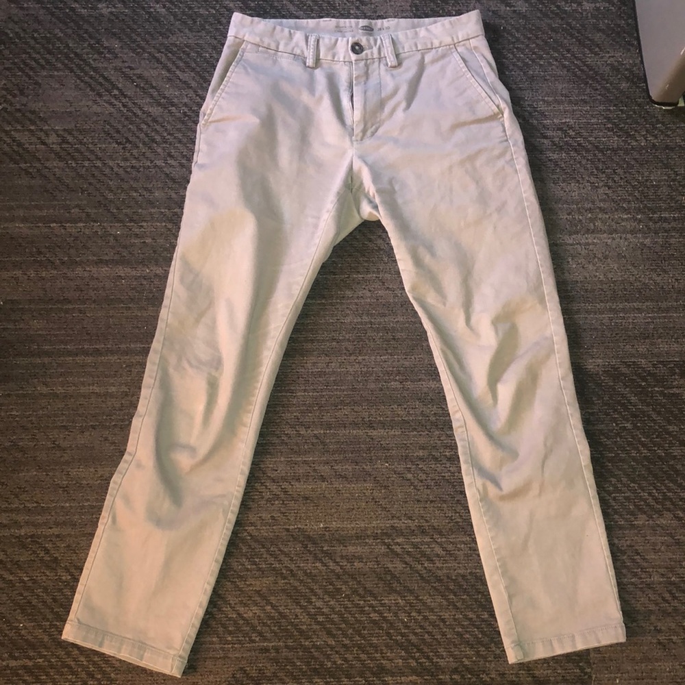 Old Navy Ultimate Slim Light Gray Chinos